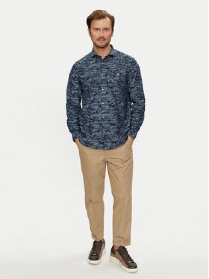 Guess Koszula Collins M4YH80 WGF50 Granatowy Regular Fit