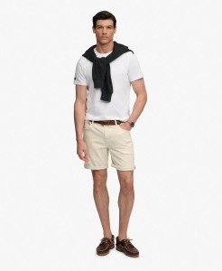 superdry Vintage Straight Shorts z 100% bawełny organicznej – krój prosty –
