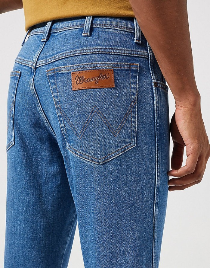 WRANGLER TEXAS SLIM MĘSKIE SPODNIE JEANSOWE JEANSY BARN 112351257 W12S017974