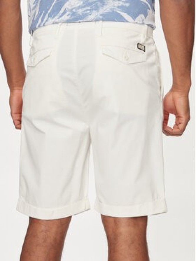Guess Szorty materiałowe Noah M4GD14 WG3QA Écru Slim Fit