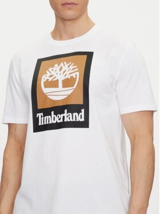 Timberland T-Shirt TB0A5QS2 Biały Regular Fit