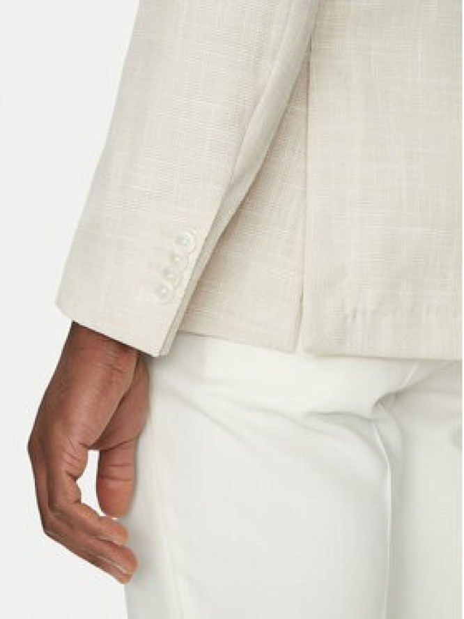 BOSS Marynarka C-Hanry-252 50540742 Écru Slim Fit