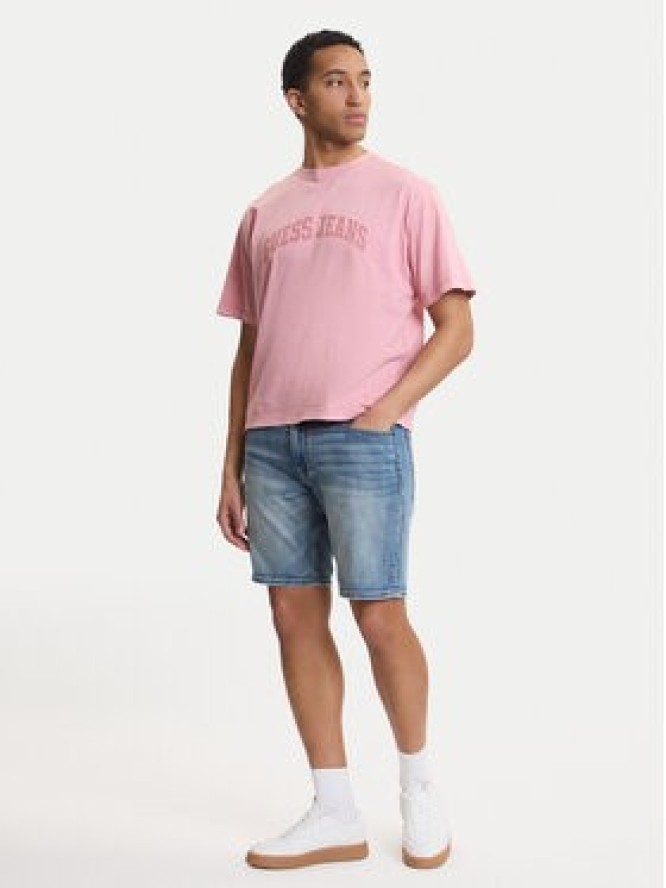 Guess Szorty jeansowe M6GDV2 D1095 Niebieski Regular Fit