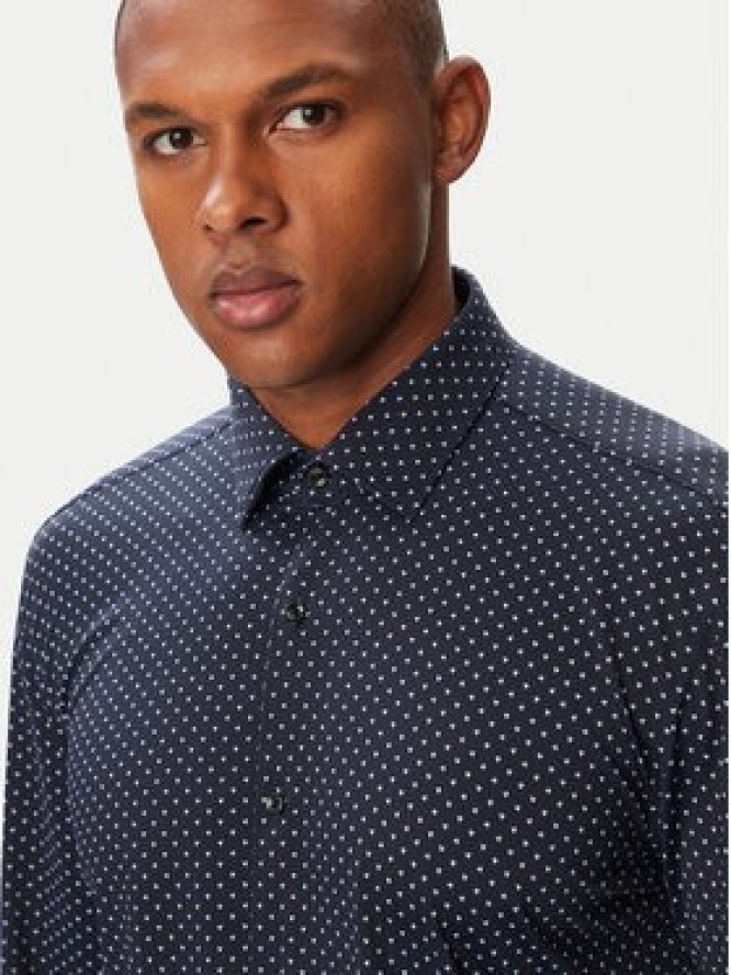 HUGO Koszula Kenno 50566332 Granatowy Slim Fit