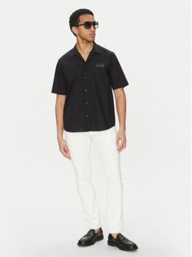 KARL LAGERFELD Koszula 605443 552600 Czarny Relaxed Fit