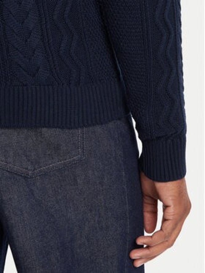 Tommy Jeans Sweter DM0DM22103 Granatowy Regular Fit