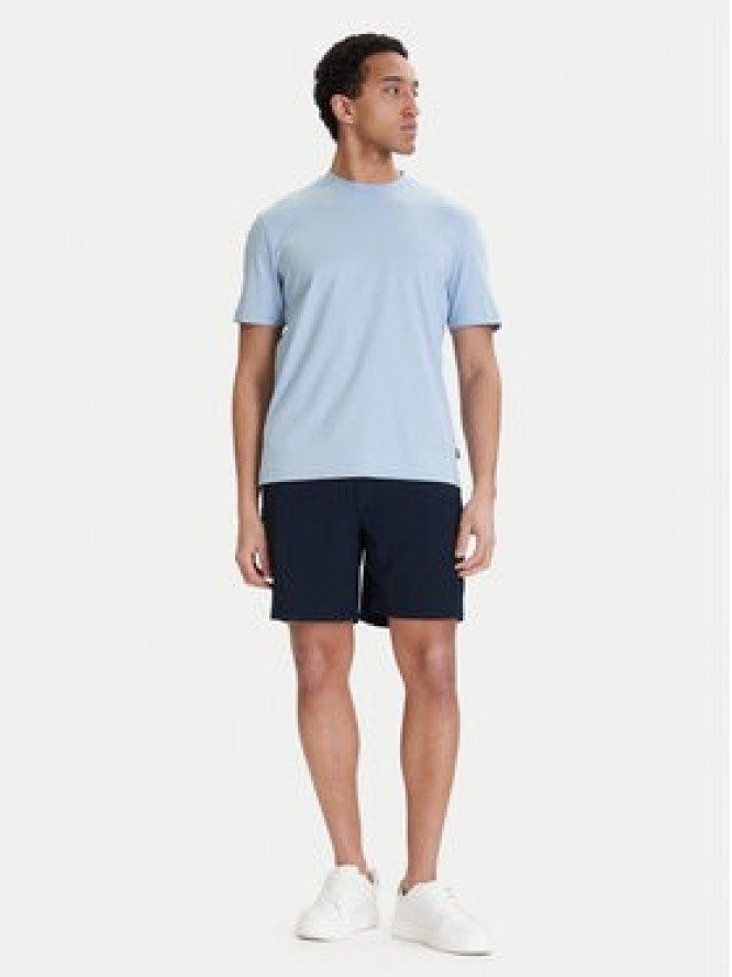 Calvin Klein Szorty materiałowe LV04LF610G Niebieski Straight Fit