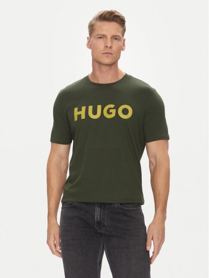 HUGO T-Shirt Dulivio 50467556 Zielony Regular Fit