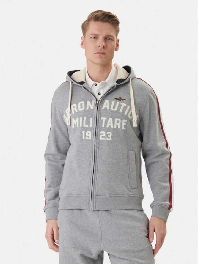 Aeronautica Militare Bluza 261FE2070UF00677 Szary Comfort Fit