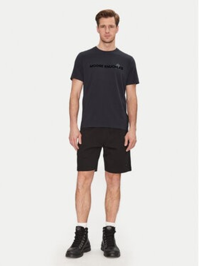 Moose Knuckles T-Shirt Conway M15MT760 Granatowy Regular Fit