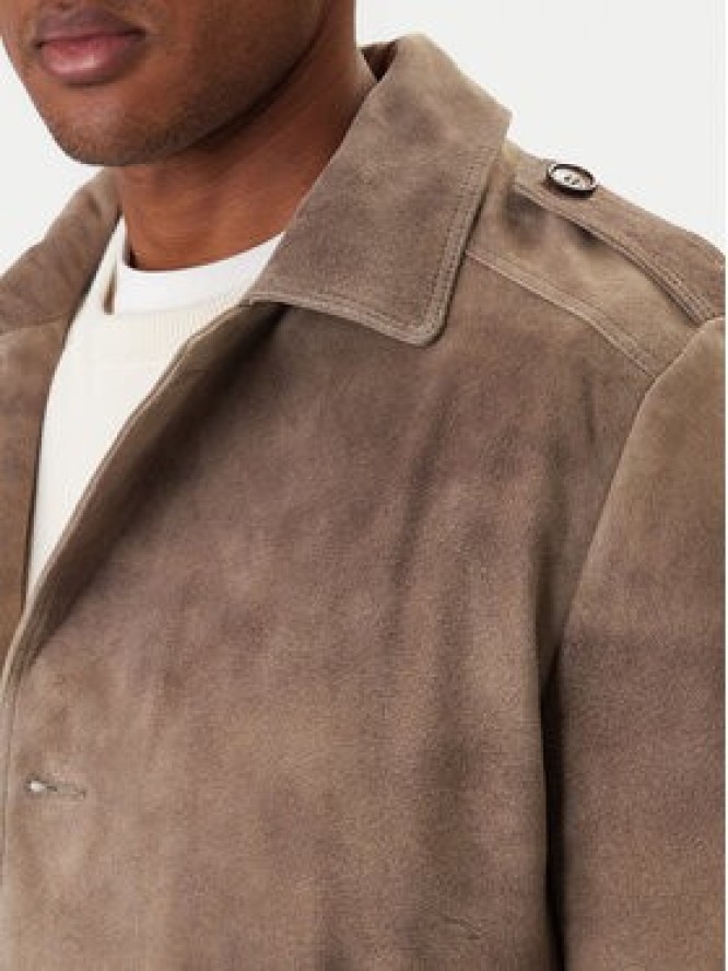 Milestone Kurtka skórzana Adrian 611631 60730 Beżowy Regular Fit