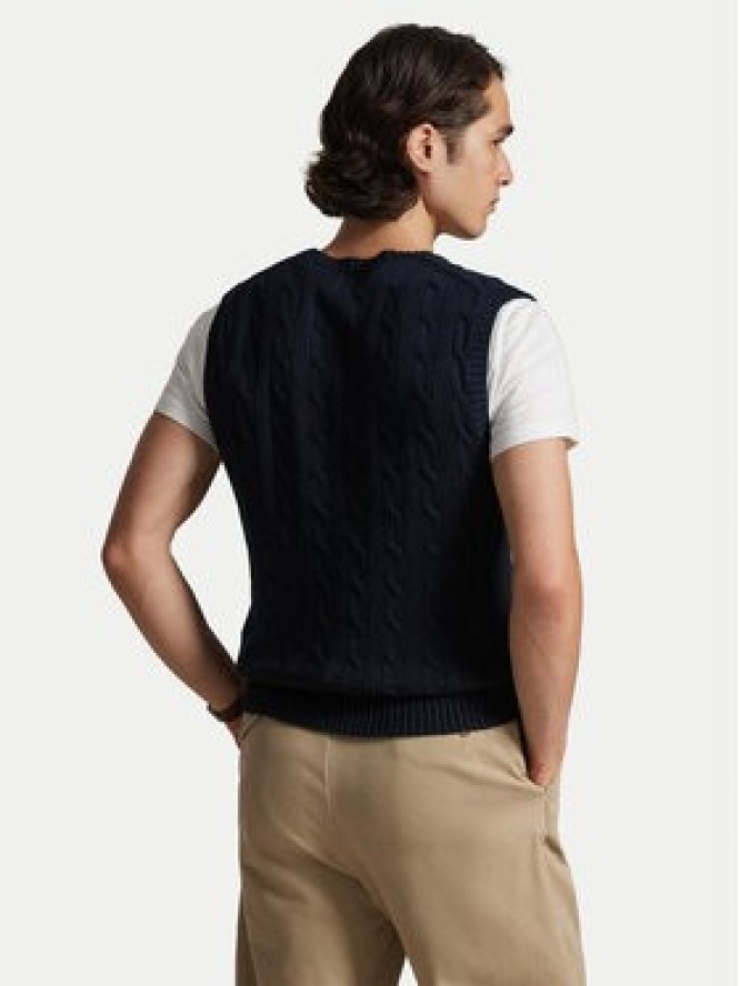 Polo Ralph Lauren Sweter 710979113002 Granatowy Regular Fit