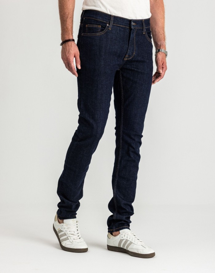Męskie Spodnie Jeansowe MUSTANG Frisco Skinny Denim Blue 1016417 5000 940