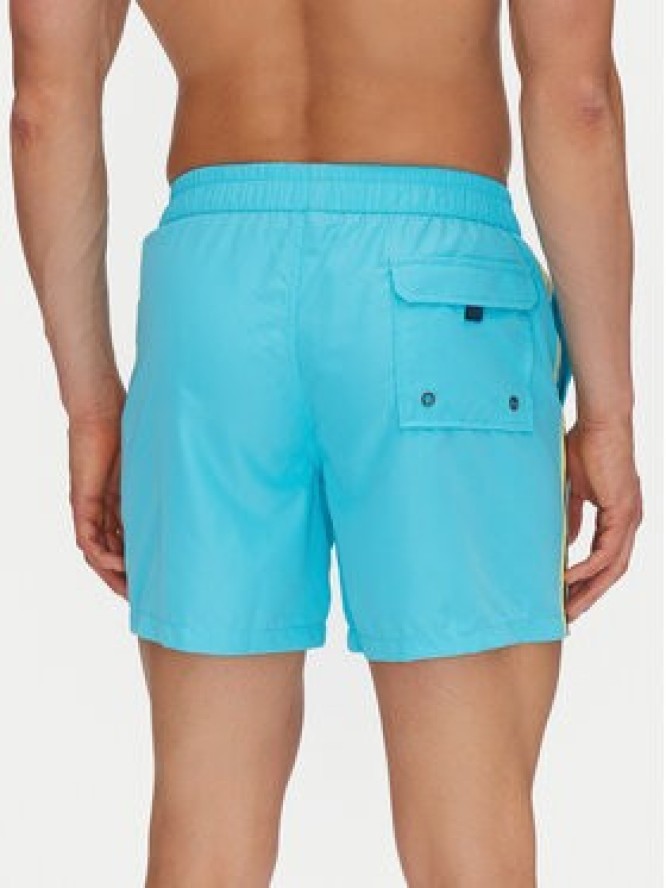 La Martina Szorty kąpielowe Yarran MAM301 PL115 Błękitny Regular Fit