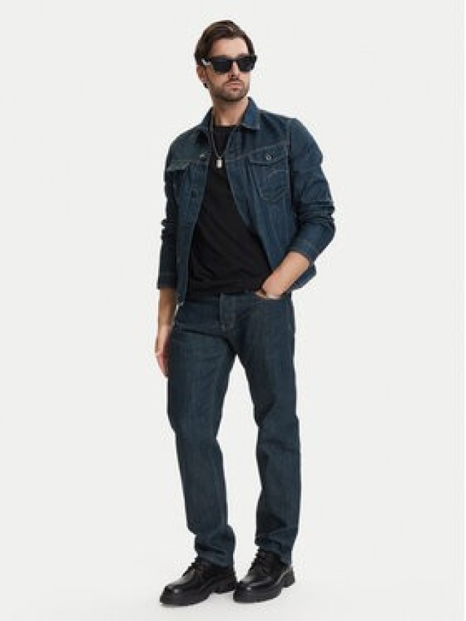 G-Star Raw Jeansy Streem D28534-E541 Granatowy Tapered Fit
