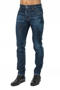 DSQUARED2 Męskie granatowe jeansy cool guy jean, Rozmiar 50