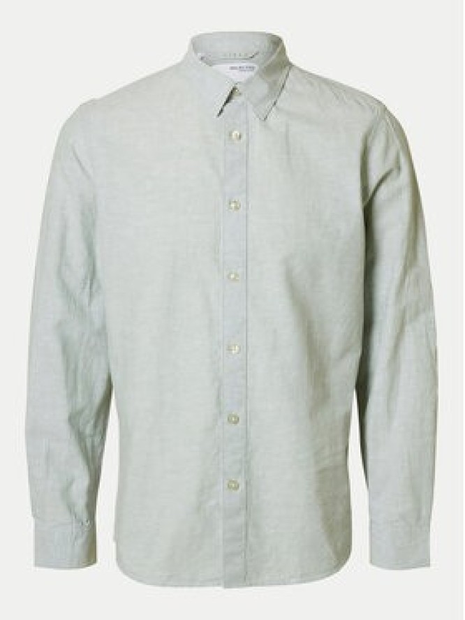 Selected Homme Koszula 16078867 Zielony Slim Fit