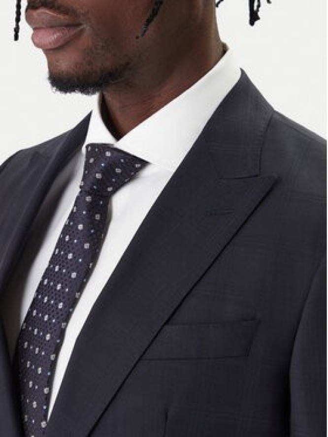BOSS Garnitur H-Huge 50557259 Granatowy Slim Fit