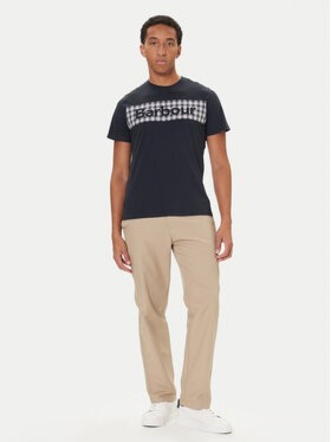 Barbour T-Shirt MTS1496NY91 Granatowy Regular Fit