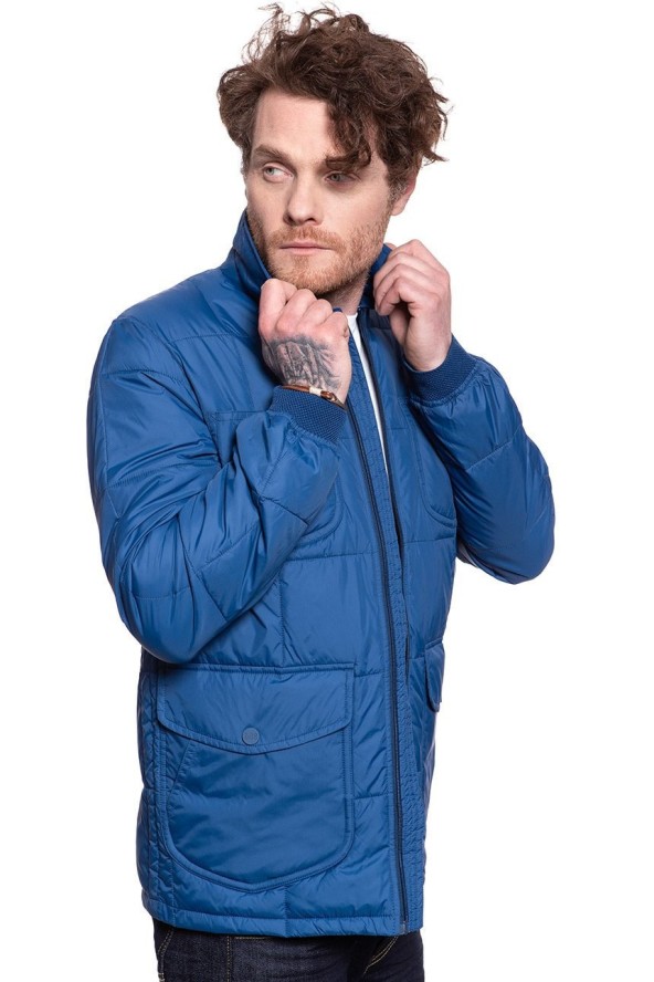 KURTKA LEE LIGHTWEIGHT PADDED OIL BLUE L86CUJMO 112122639