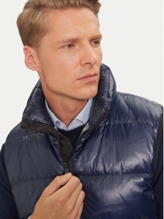 La Martina Bezrękawnik ZMO007 PA078 Granatowy Regular Fit