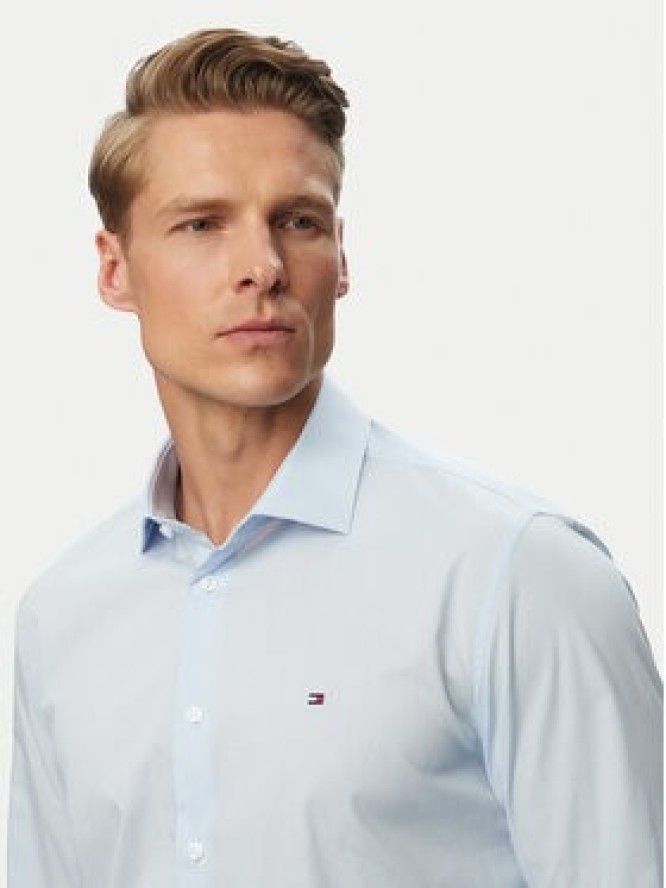 Tommy Hilfiger Koszula MW0MW38347 Błękitny Slim Fit
