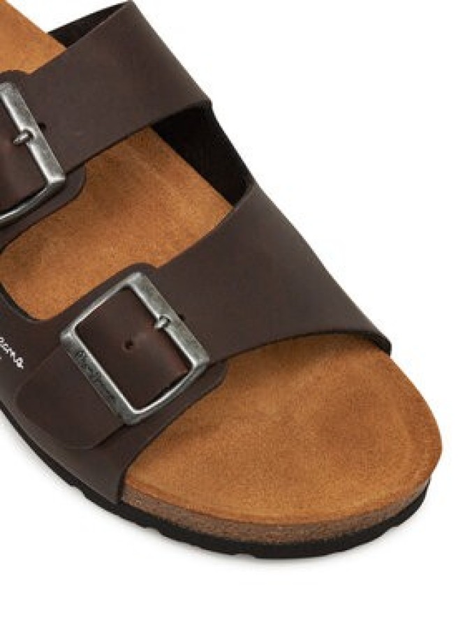 Pepe Jeans Klapki PMS90108 Brązowy