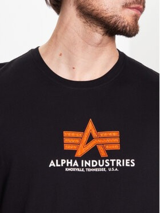 Alpha Industries T-Shirt Basic 100501RB Czarny Regular Fit