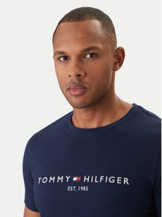 Tommy Hilfiger T-Shirt Logo MW0MW11797 Granatowy Regular Fit