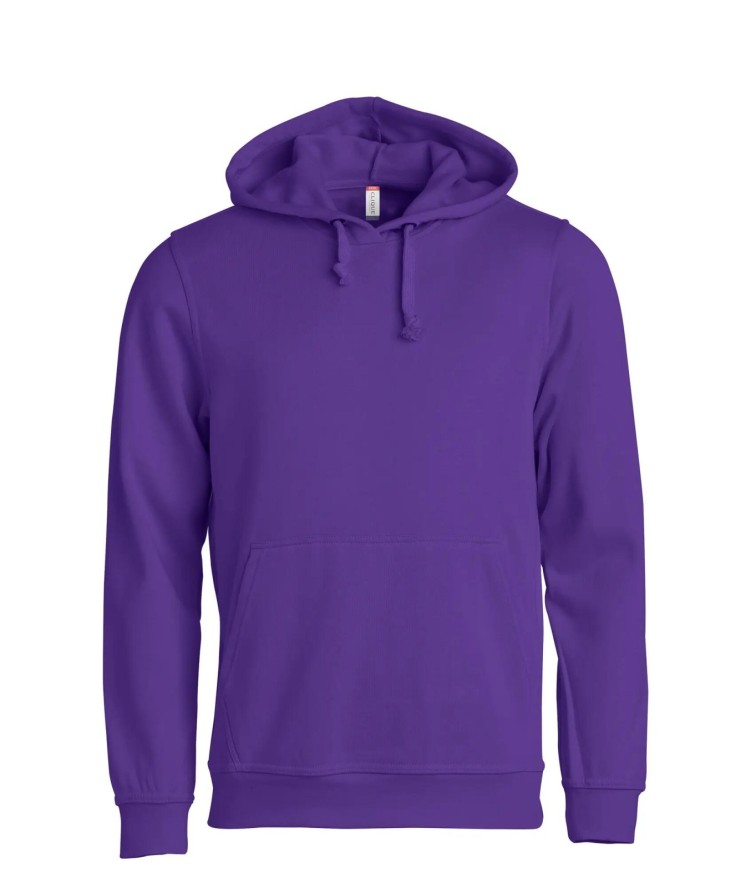 clique Basic Hoody bluza z kapturem unisex, wykończenie antymech – bright lilac