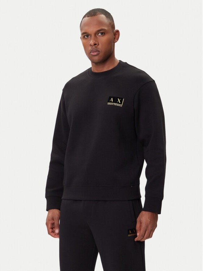 Armani Exchange Bluza XM001892 AF10818 MC004 Czarny Regular Fit