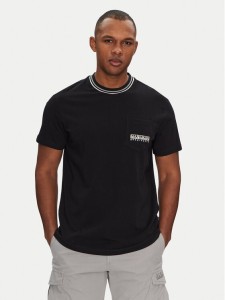 Napapijri T-Shirt S-Murlo NP0A4IEJ9411 Czarny Regular Fit