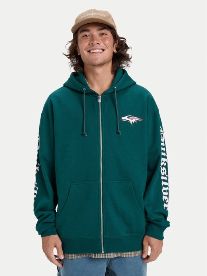 Quiksilver Bluza Old English EQYFT05156 Czerwony Oversize