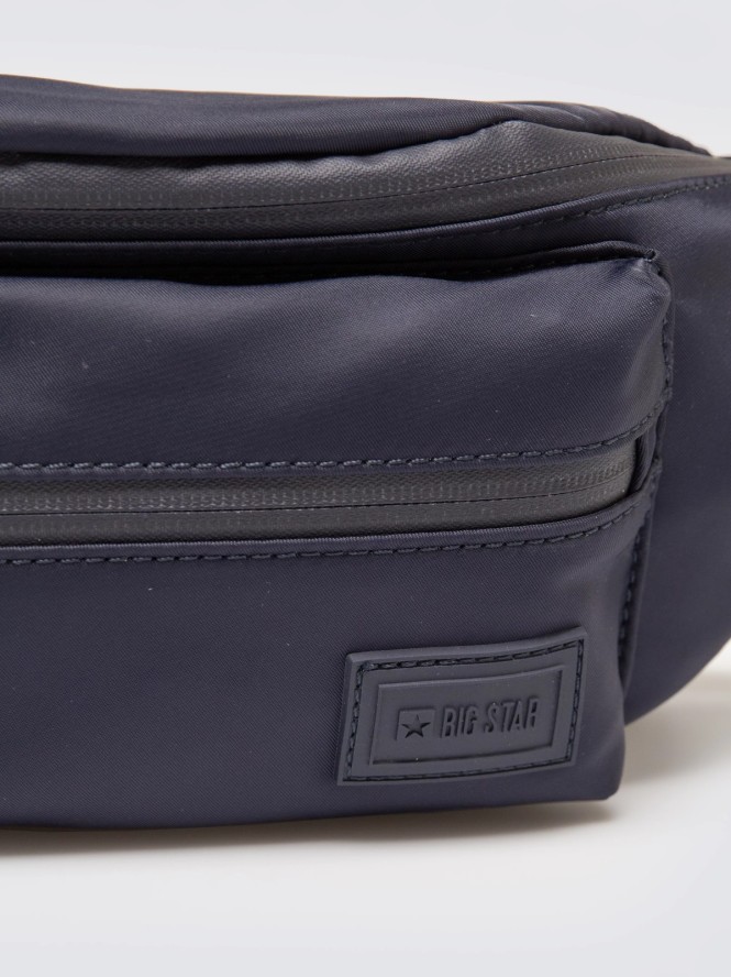 Saszetka męska typu nerka granatowa Tizanor 403