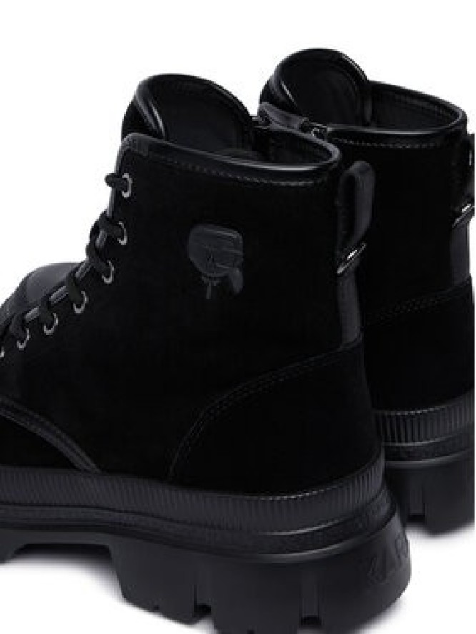 KARL LAGERFELD Trzewiki Trekka Mens Nft KL25252 Czarny
