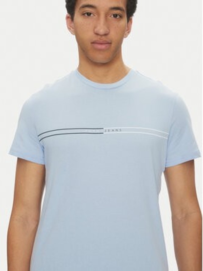 Tommy Jeans T-Shirt Entry Graphic DM0DM20779 Niebieski Slim Fit