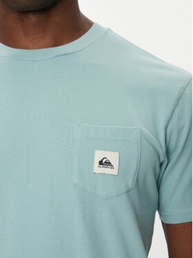 Quiksilver T-Shirt EQYZT08062 Błękitny Regular Fit