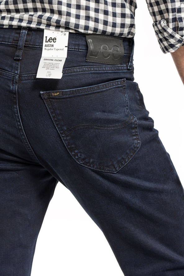 LEE AUSTIN MĘSKIE SPODNIE JEANSOWE JEANSY DARK PORTER L733QCKN 112119966