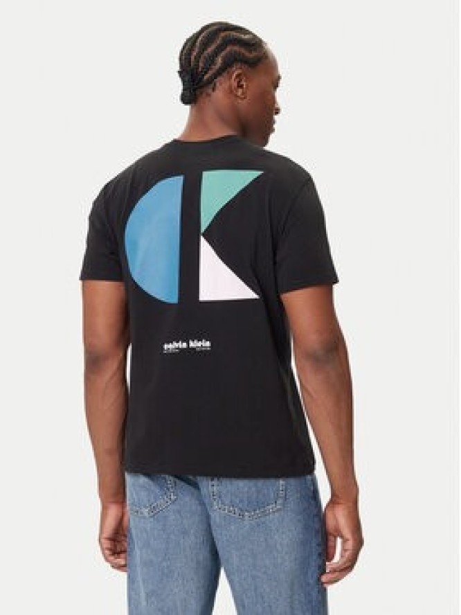 Calvin Klein Jeans T-Shirt Bauhaus Logo LV04RC827G Czarny Regular Fit