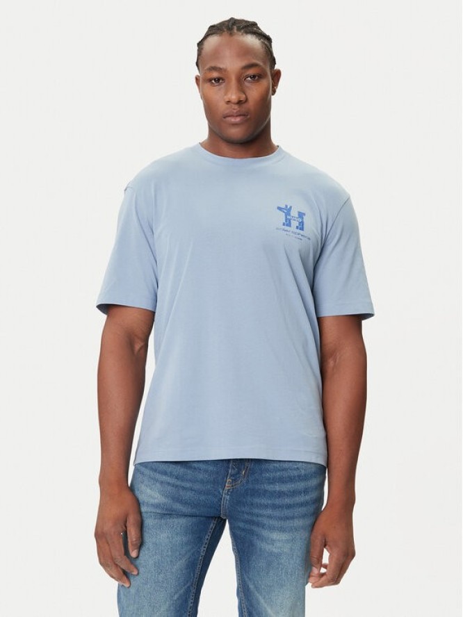 HUGO T-Shirt Nedix 50543483 Błękitny Regular Fit