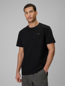 4F T-shirt regular gładki męski (2-pack) - multikolor M