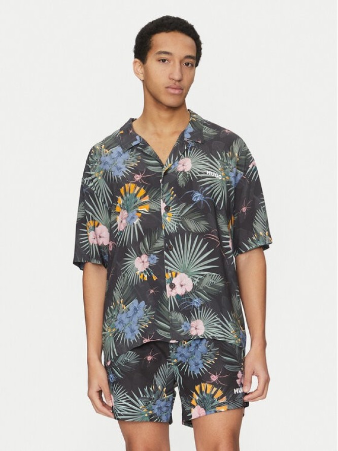 HUGO Koszula Beach 50540065 Zielony Relaxed Fit