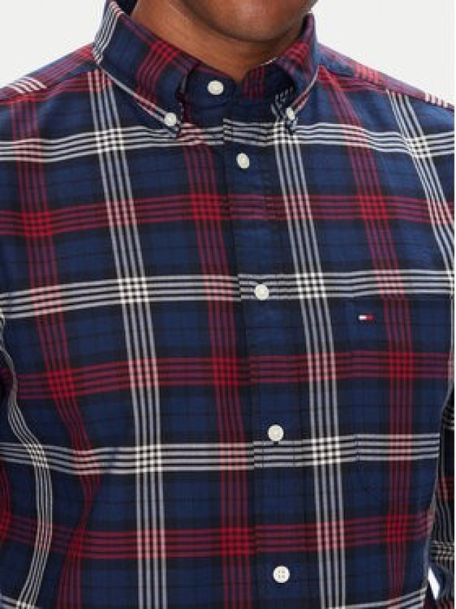 Tommy Hilfiger Koszula Herit Oxford MW0MW39681 Granatowy Regular Fit