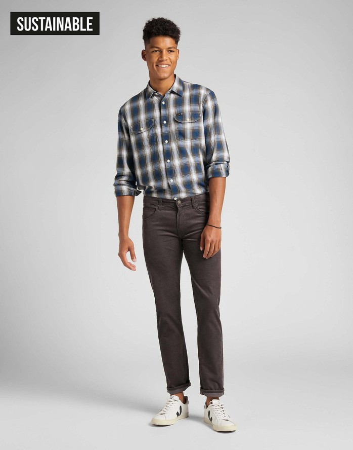 LEE DAREN MĘSKIE SPODNIE SZTRUKSOWE TURKISH COFFEE L707RL51 112118382