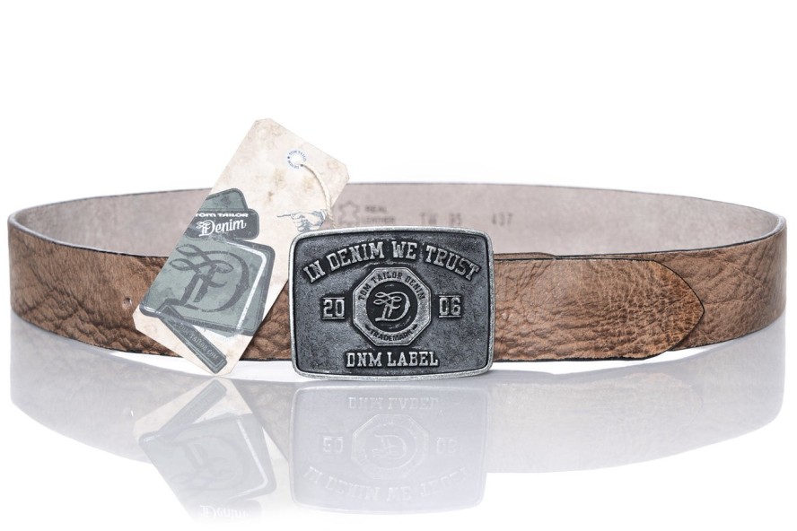 TOM TAILOR PASEK SKÓRZANY SOPO-TT437 40 mm Ledergürtel RO 2081 0620