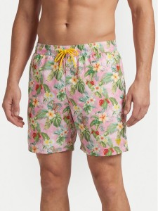 Guess Szorty kąpielowe F6GT21 WG282 Różowy Regular Fit