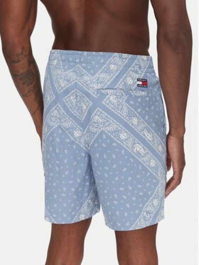 Tommy Jeans Szorty materiałowe DM0DM21945 Błękitny Loose Fit