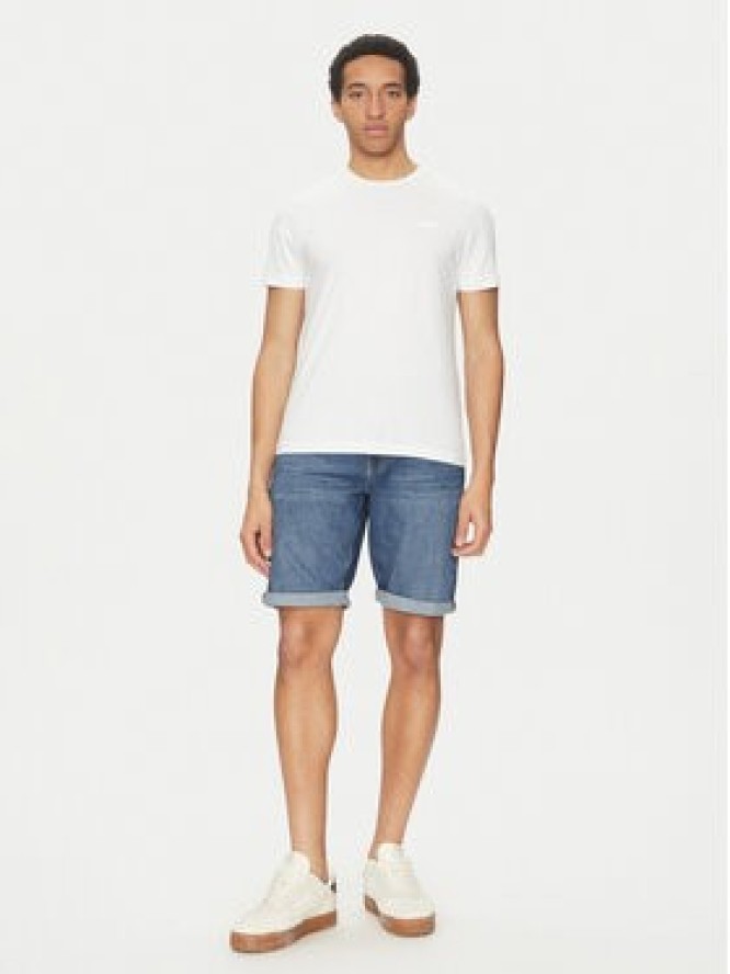 Calvin Klein Szorty jeansowe K10K114075 Niebieski Slim Fit