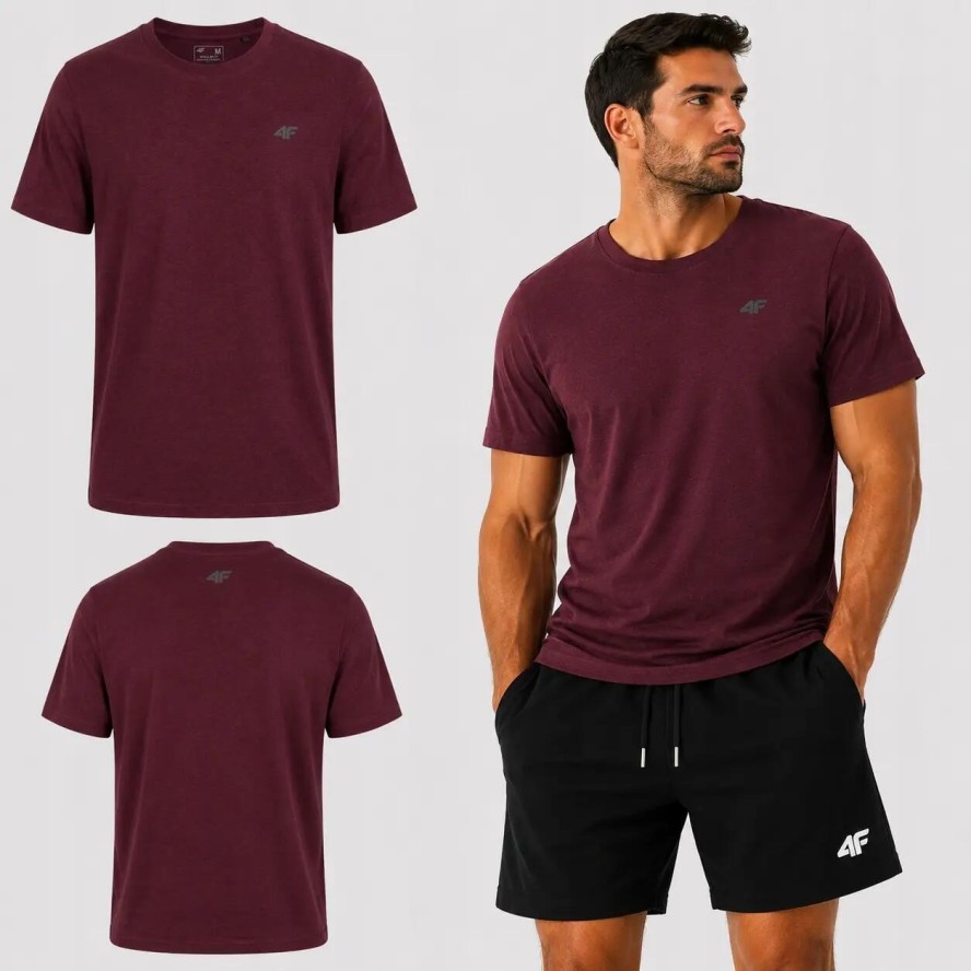 T-SHIRT MĘSKI 4F KOSZULKA BAWEŁNIANA KOLEKCJA LIMITOWANA M3948 SS26