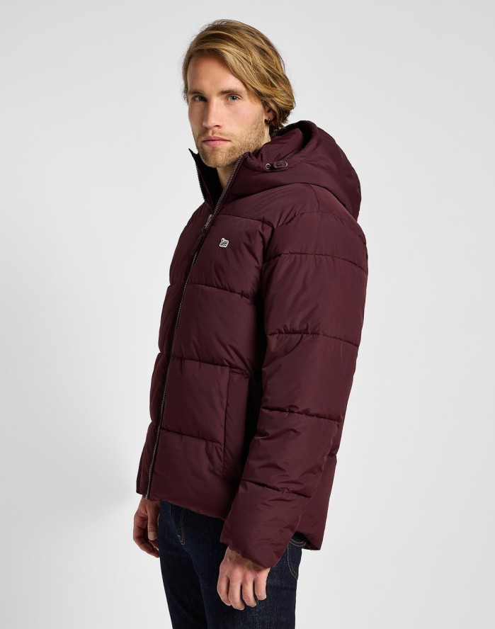 MĘSKA KURTKA PUCHOWA LEE PUFFER JACKET VELVET BEET 112355679